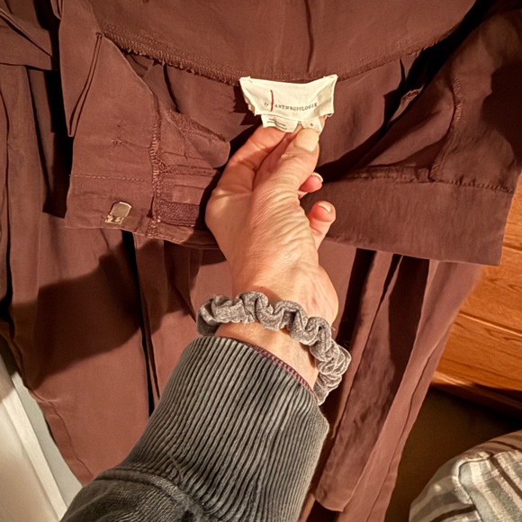Anthropologie Chocolate Brown Trousers - Picture 4 of 8